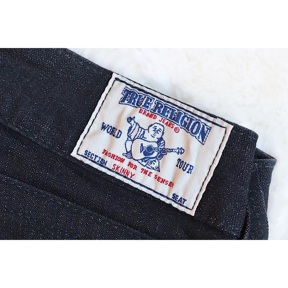 💕HP💕NBW True Religion Black Denim Skinny Jeans - Picture 8 of 16